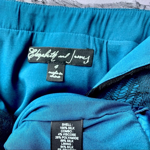 Elizabeth & James 4 Silk Floral Print Party Dress - Picture 8 of 10